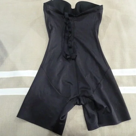 Miraclesuit Long Leg Strapless Bodybriefer 38D Nude Body Shaper Underwire #2791 - Picture 3 of 3